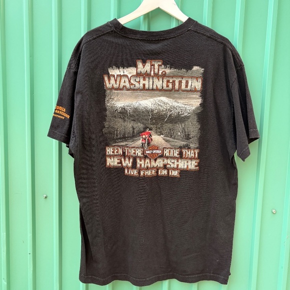 Vintage HARLEY DAVIDSON MOUNT WASHINGTON Laconia New Hampsire Size Large Men - Picture 1 of 5